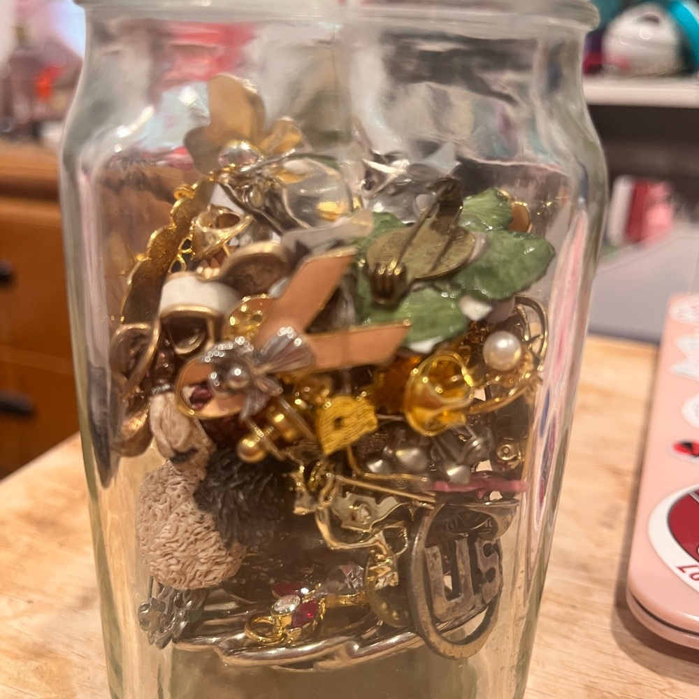 All Brooch Jewelry Mystery Jar